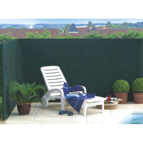 Brise vue 100% Tandem grillage + feutre géotextile 1x3m Vert - INTERMAS
