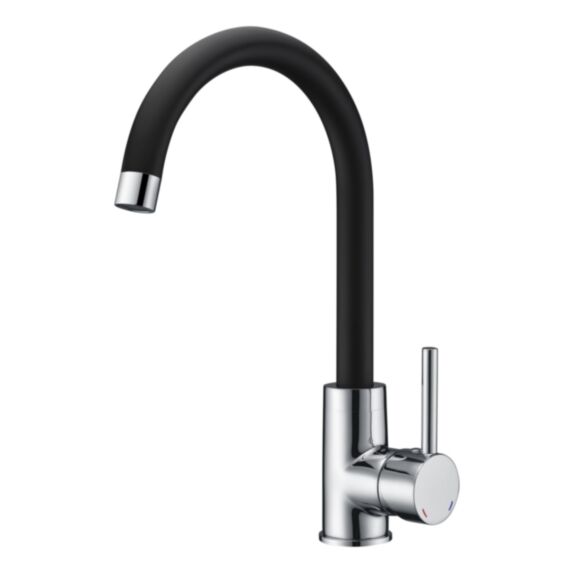 Mitigeur évier Ilo bicolore chrome/noir – ROUSSEAU