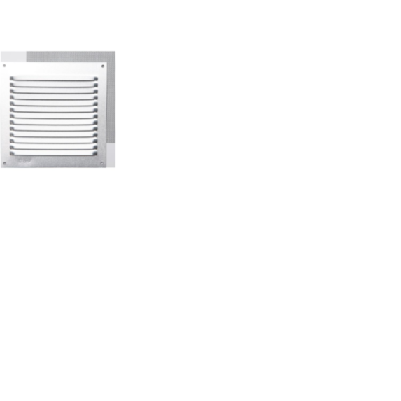 Grille aération aluminium mat à visser 15x15cm