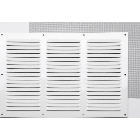 GRILLE ALUMINIUM BLANC  À VISSER 
