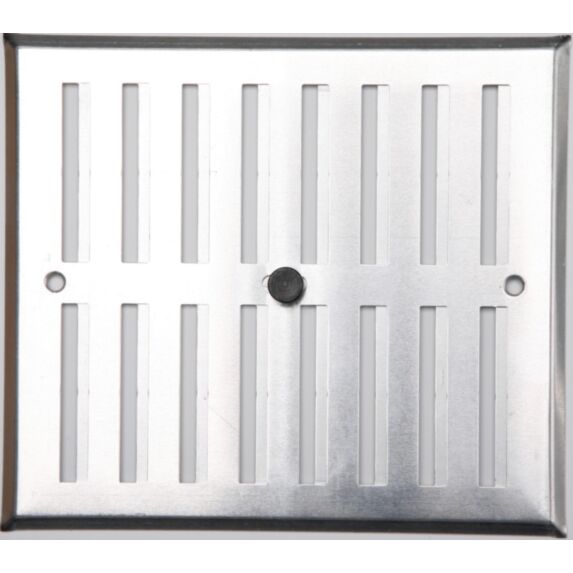 GRILLE ALUMINIUM ARGENTÉ  À VISSER REGLABLE