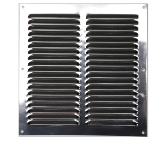 Grille aération inox à visser 20x20cm