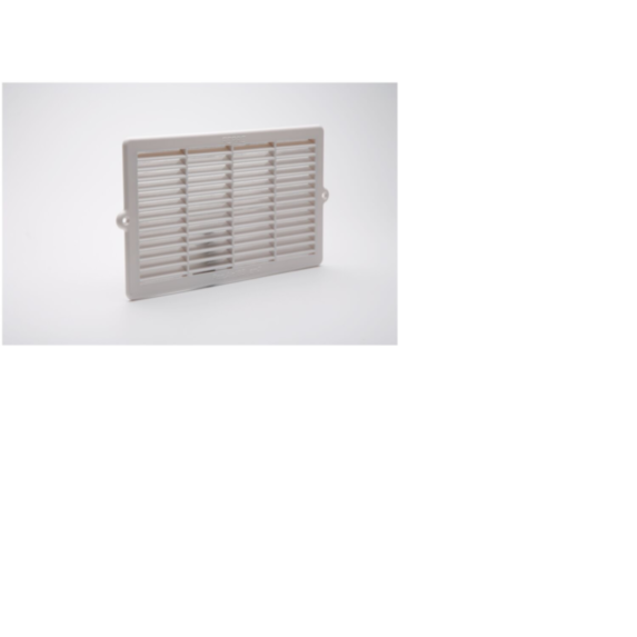 Grille aération aluminium blanc à encastrer 15,2x27,6cm