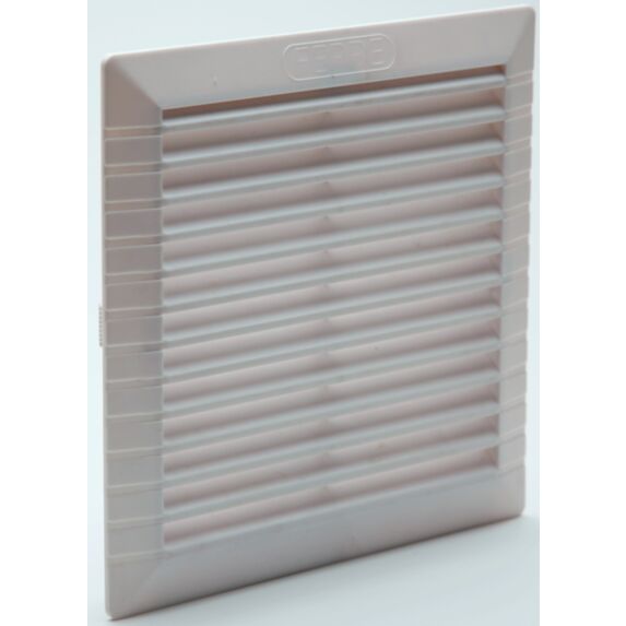 Grille d'aération ABS blanc à encastrer ∅ 18.2 x 18.2 cm