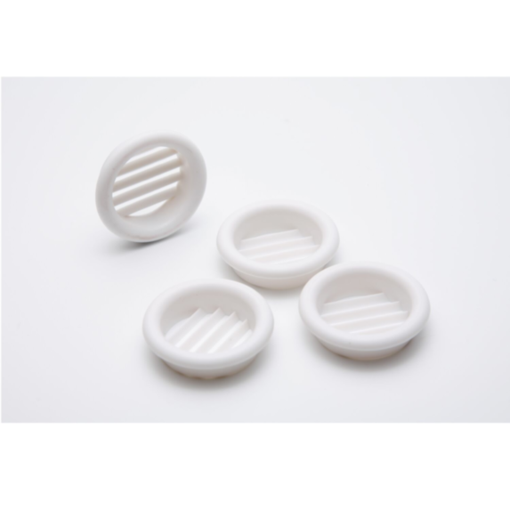 4 GRILLES ABS BLANC À ENCASTRER