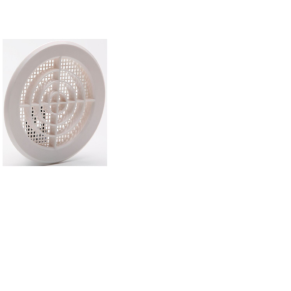 Grille aération blanc à clipser Ø 12,1cm