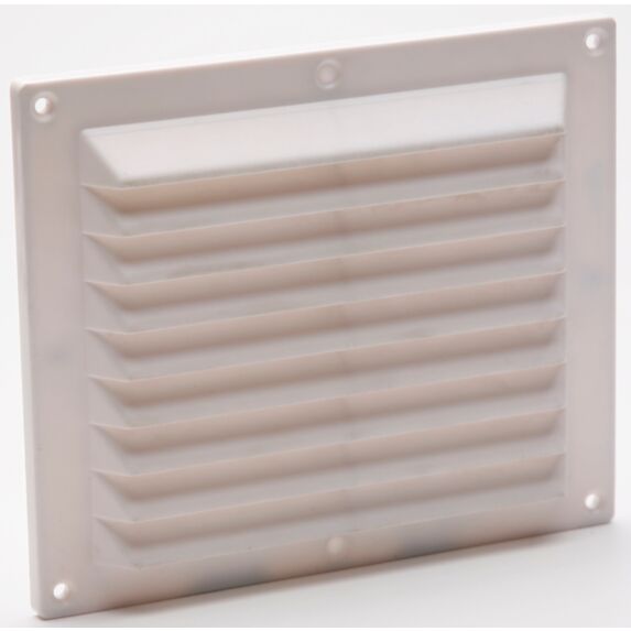 Grille aération blanc à visser 14,6x17,5cm