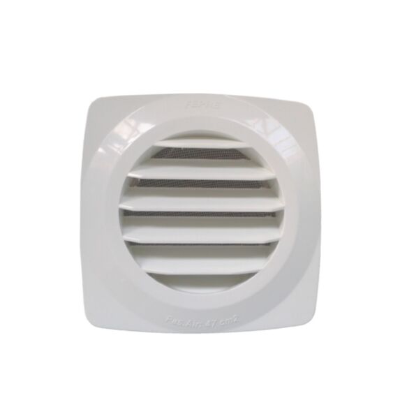 Grille aération blanc à clipser Ø 12,5cm