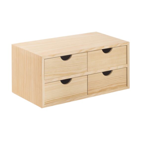 Mini Bloc de Rangement Pin 4 Tiroirs 40x18,5x20cm - ASTIGARRAGA