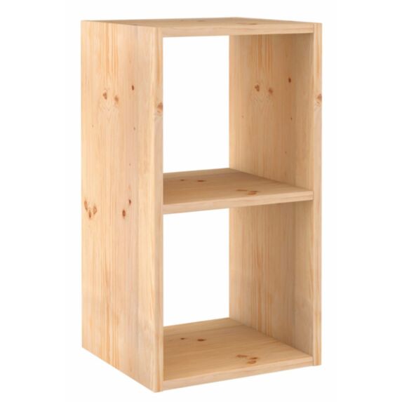 Etagère Modulaire Dinamic 2 cubes Pin Massif 70,8x36,2x33cm