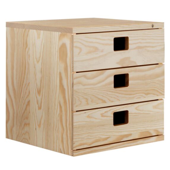 Bloc Dinamic de Rangement Pin 3 Tiroirs 36,2x36,2x33cm - ASTIGARRAGA