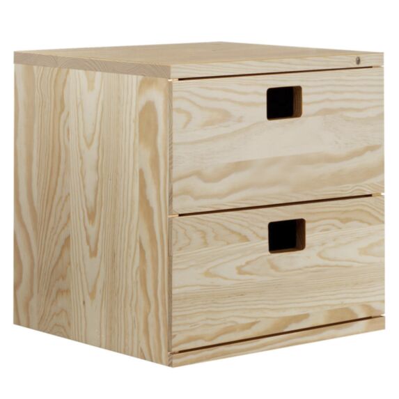 Bloc Dinamic de Rangement Pin 2 Tiroirs 36,2x36,2x33cm - ASTIGARRAGA