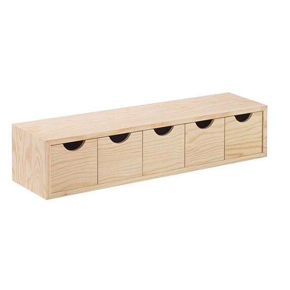 Mini Bloc de Rangement Pin 5 Tiroirs 12x57x13cm - ASTIGARRAGA