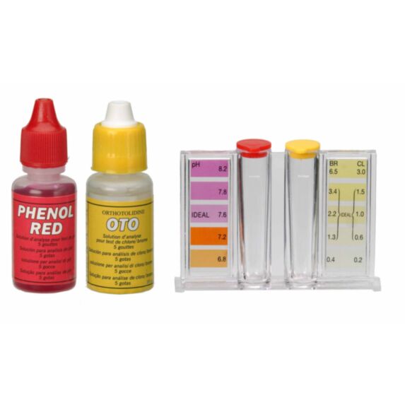 Trousse d'analyse de piscine chlore/brome + pH - GRE