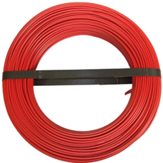 Câble électrique HO7VU 1,5mm² rouge (vendu au m) - ELECTRALINE