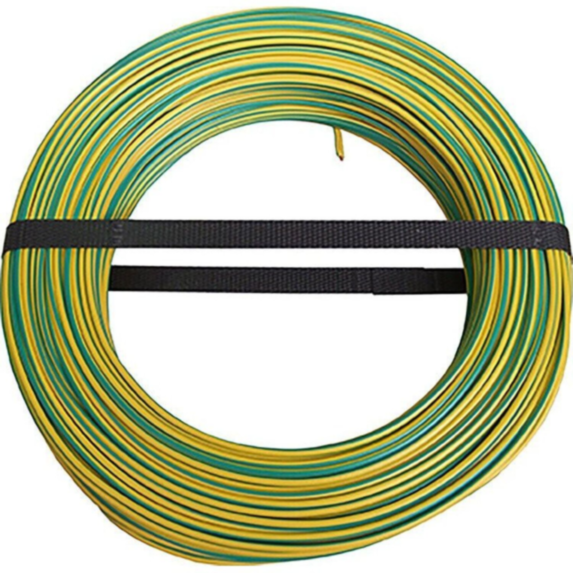 Câble électrique HO7VU 2,5mm² vert/Jaune (vendu au m) - ELECTRALINE