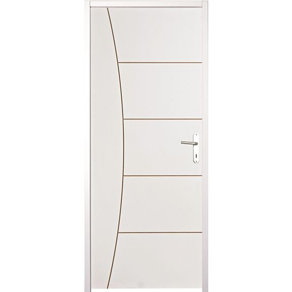 Bloc porte Lunéa pré-peinte H.211 x l.89 cm ouverture gauche