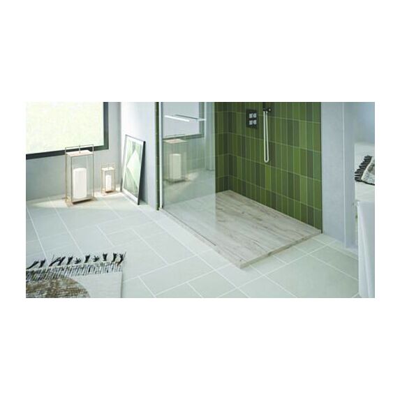 Receveur de douche Nola 3 résine nature 80x120x3cm - ONDEE