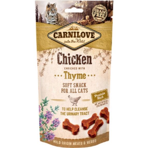 Friandises chat poulet/thym 50gr - CARNILOVE