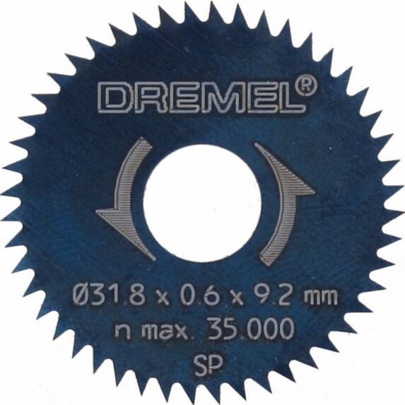 lot de 2 lames à refendre/tronçonner 31,8 mm - DREMEL