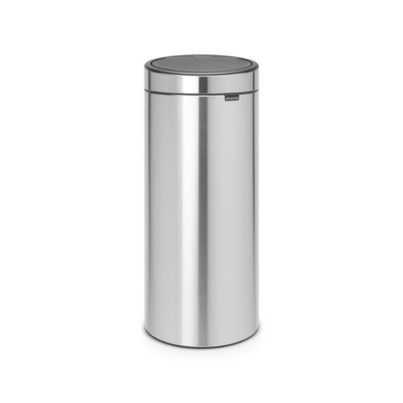 Poubelle de cuisine Touch Bin New Matt Steel 30L - BRABANTIA