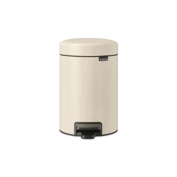 Poubelle à pédale NewIcon métal 3L beige - BRABANTIA