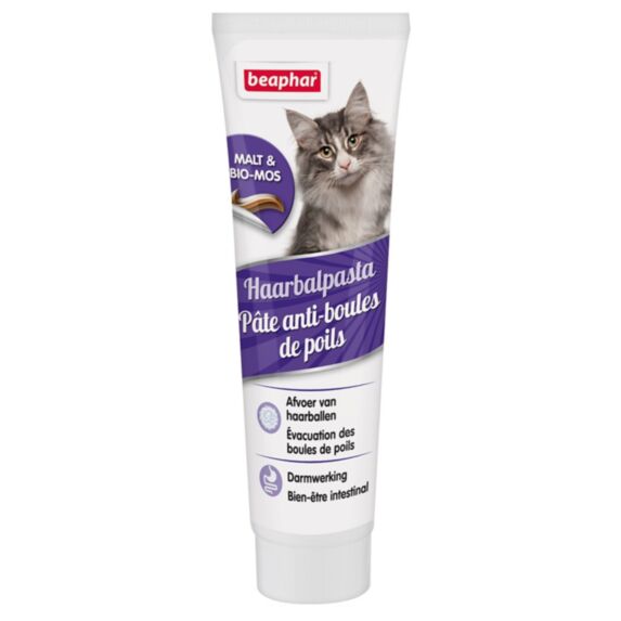 Pâte anti boules poils pour chat 100g au malt - BEAPHAR
