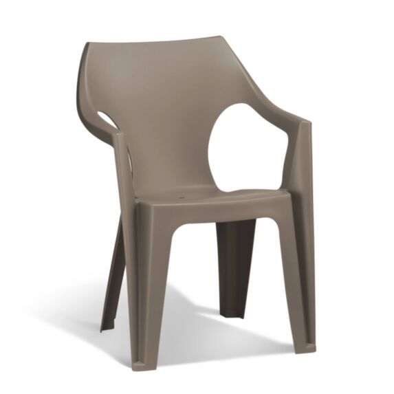 Fauteuil Dante cappuccino résine 57x79cm bas dossier - KETER