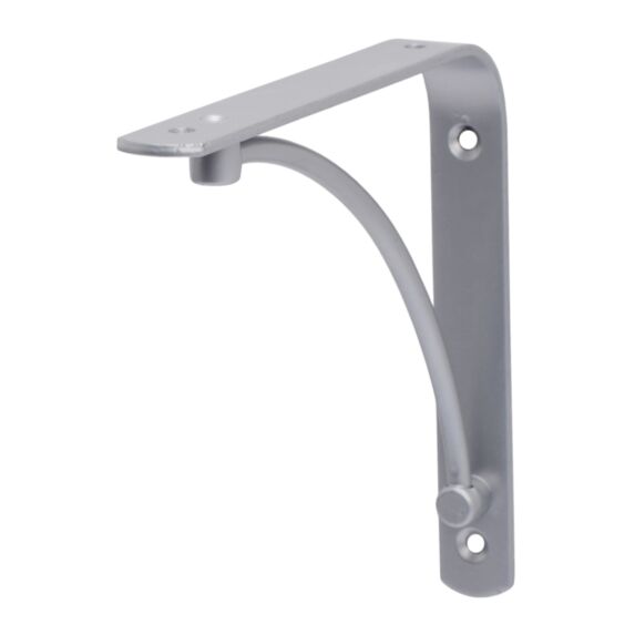 Équerre décorative arch, argent mat, 14,5x14,5cm - DURALINE