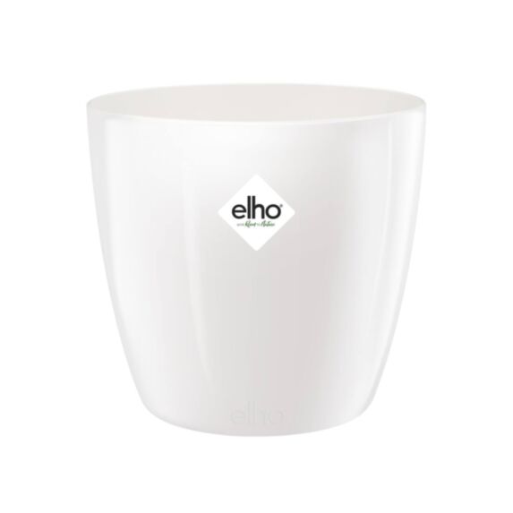 Pot de fleurs Brussels Diamond rond blanc Ø25cm - ELHO