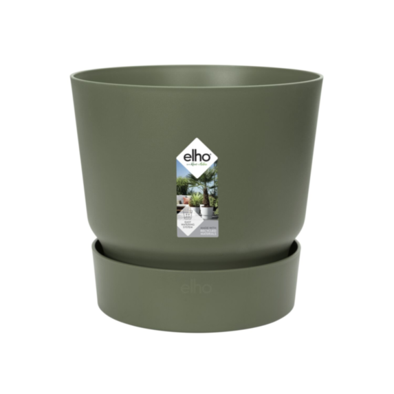 Pot Greenville rond 30cm leaf green