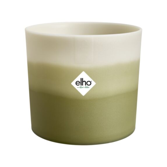Pot Colour Gradient en plastique recyclé rond 16cm vert bambou - ELHO