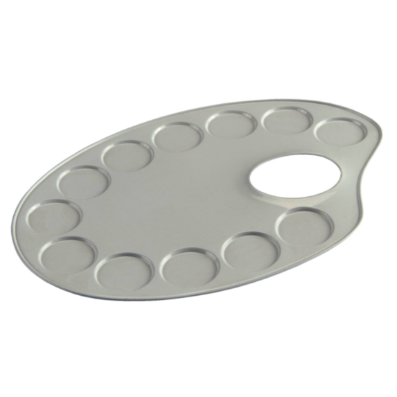 Palette en métal ovale 12,6x18,5cm - ROYAL TALENS