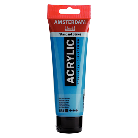Peinture acrylique bleu brillant 120ml