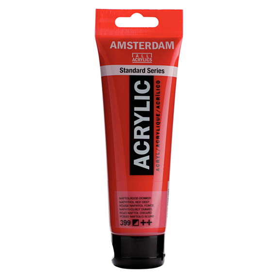 Peinture acrylique rouge naphtol 120ml