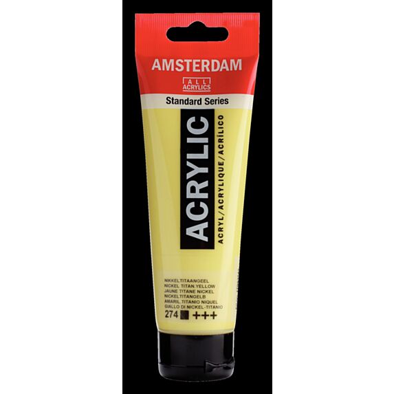 Peinture acrylique Standard Series 120ml vert reflex 672  - AMSTERDAM