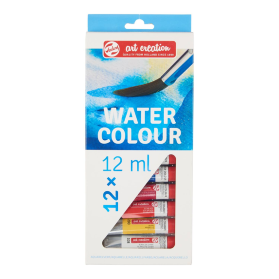 12 Aquarelles Warter Colour 12ml - TALENS ART CREATION
