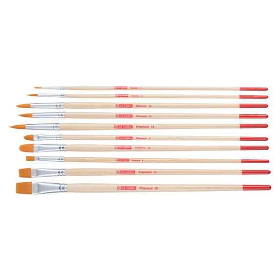 10 pinceaux huile et acrylique en Polyester - TALENS ART CREATION