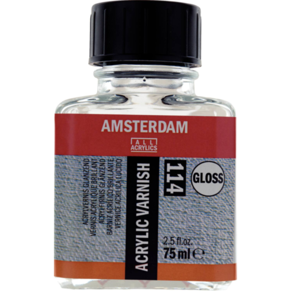 Vernis peinture acrylique 114 Brillant 75ml - AMSTERDAM