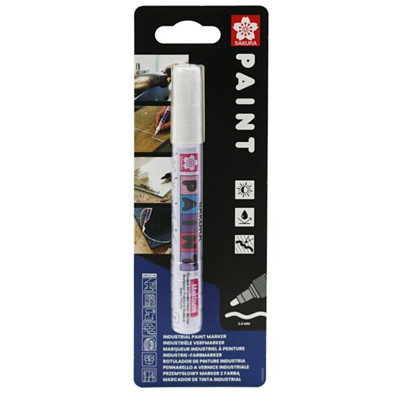 Marqueur Pointe Medium Blanc - SAKURA