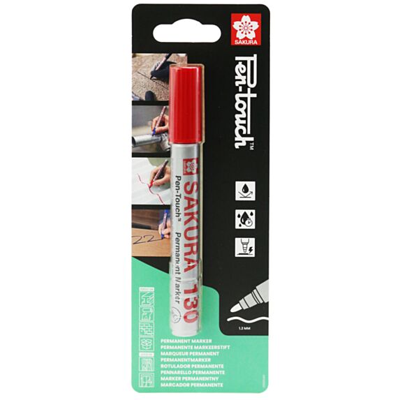 Marqueur Pointe Fine Pen-Touch 130 Rouge - SAKURA