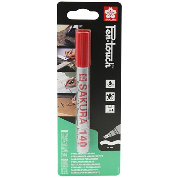 Marqueur Pointe Large Pen-Touch 140 Rouge - SAKURA
