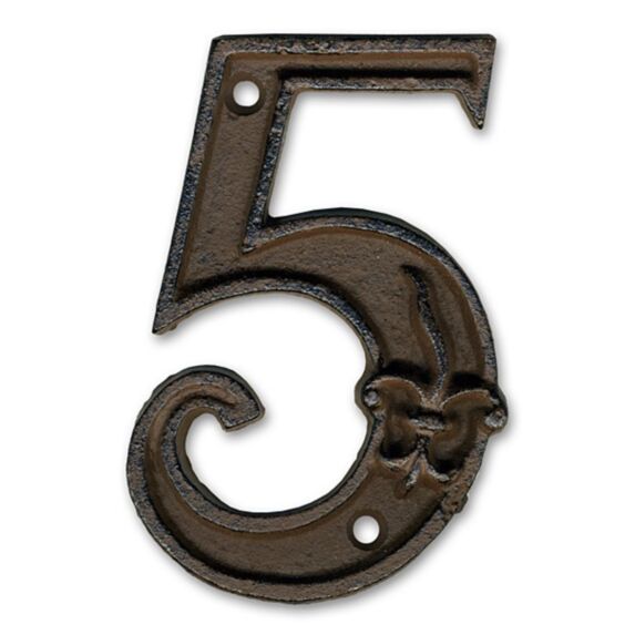 Chiffre fonte hauteur 12 cm - 