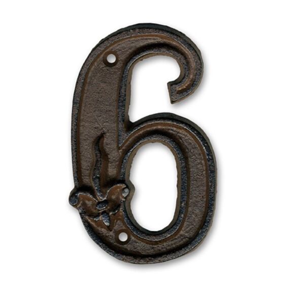 Chiffre fonte hauteur 12 cm - 