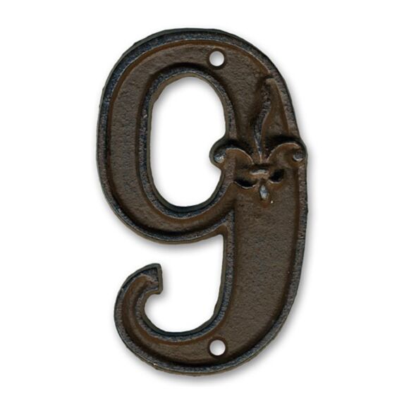 Chiffre fonte hauteur 12 cm - 