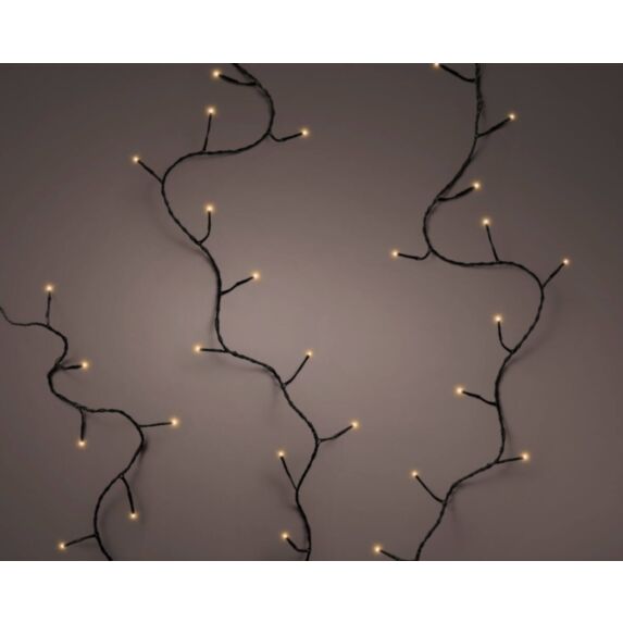Guirlande lumineuse à LED avec 8 fonctions, blanc classique, 18 m