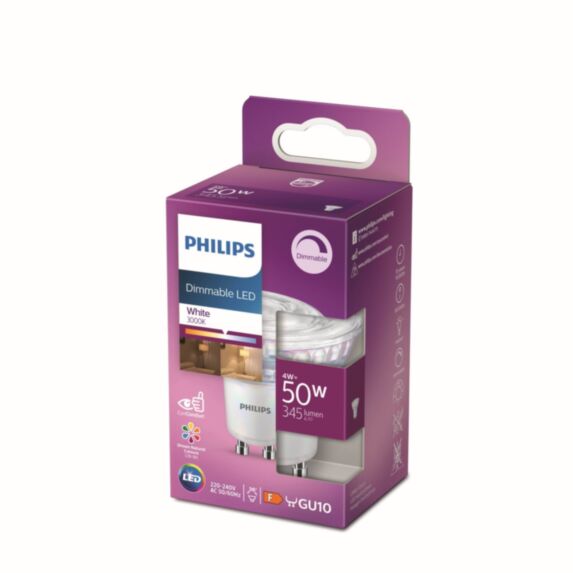 Ampoule SMD GU10 dimmable 50W blanc chaud - PHILIPS