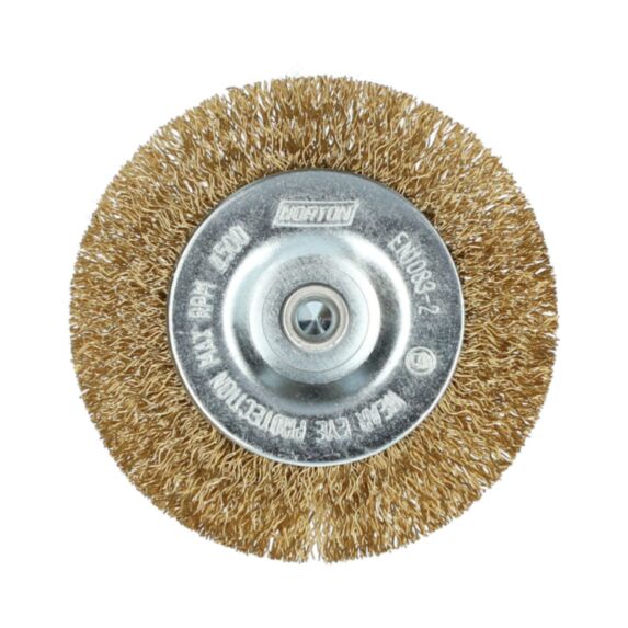 Brosse perceuse Circulaire Ondulé Laiton 75 - NORTON