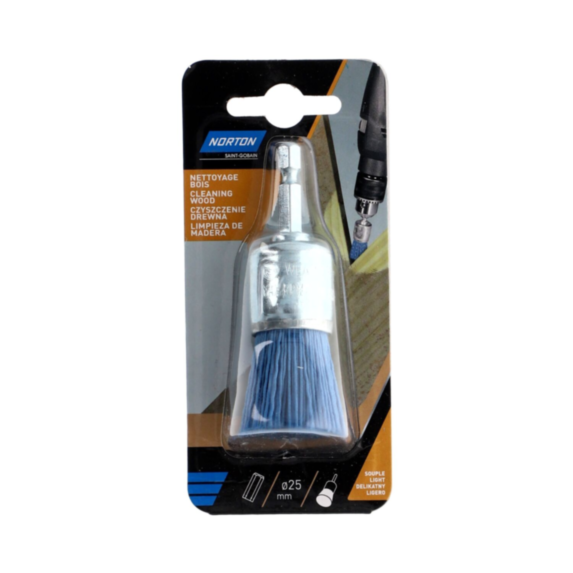 Brosse perceuse Pinceau  Nylon bleu 25 - NORTON