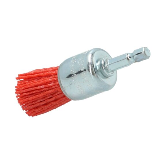Brosse perceuse pinceau nylon rouge Ø25mm - NORTON